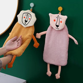 Cartoon Životinjski stil Ručnik za ruke Deblji Koralj Baršun Medvjed Lav Slon Lisica Dječji frotirni ručnici Kuhinjski pribor za kupaonicu