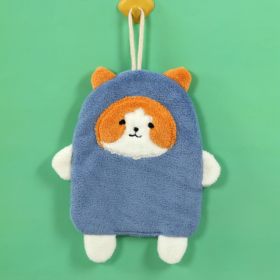 Animacinio filmo šuniuko šluostės rankšluostis, sugeriantis kabantis prausiklis, minkštas rankų rankšluostis, nosinaitė, nuvalyti švariu audiniu, pakabinamas maudymosi rankšluostis, dovana