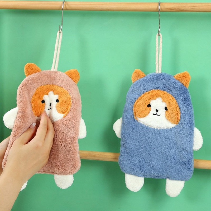 Animacinio filmo šuniuko šluostės rankšluostis, sugeriantis kabantis prausiklis, minkštas rankų rankšluostis, nosinaitė, nuvalyti švariu audiniu, pakabinamas maudymosi rankšluostis, dovana