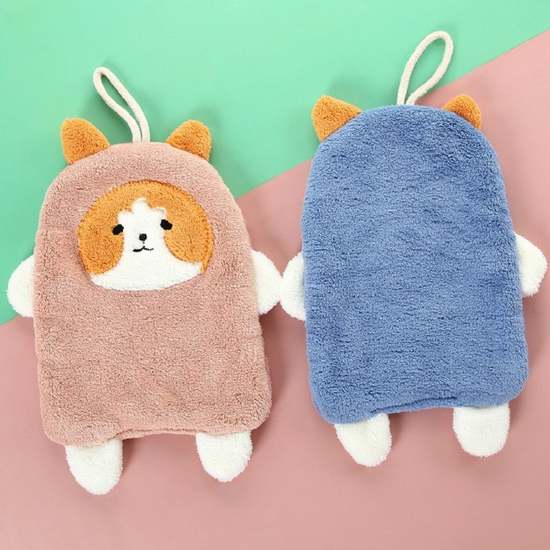 Animacinio filmo šuniuko šluostės rankšluostis, sugeriantis kabantis prausiklis, minkštas rankų rankšluostis, nosinaitė, nuvalyti švariu audiniu, pakabinamas maudymosi rankšluostis, dovana