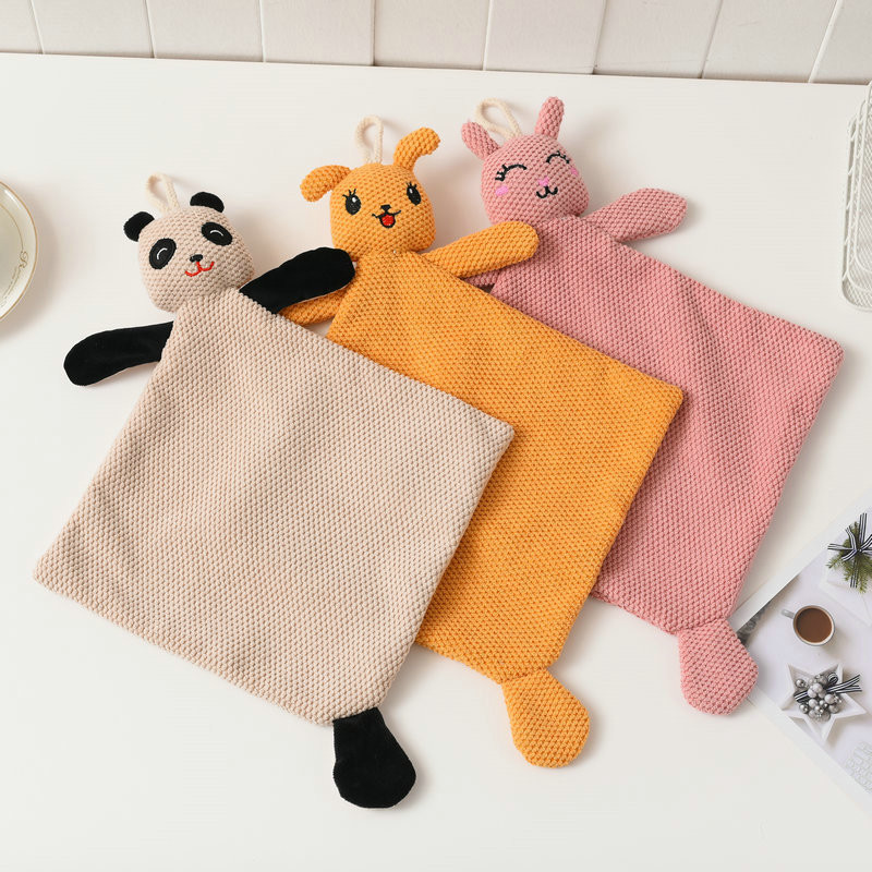 Animacinis filmas Panda Rabbit Mikropluošto pakabinamas rankšluostis virtuvės vonios kambarys Vandenį sugeriantis greitai džiūstantis rankšluostis vaikams Vaikų veidas