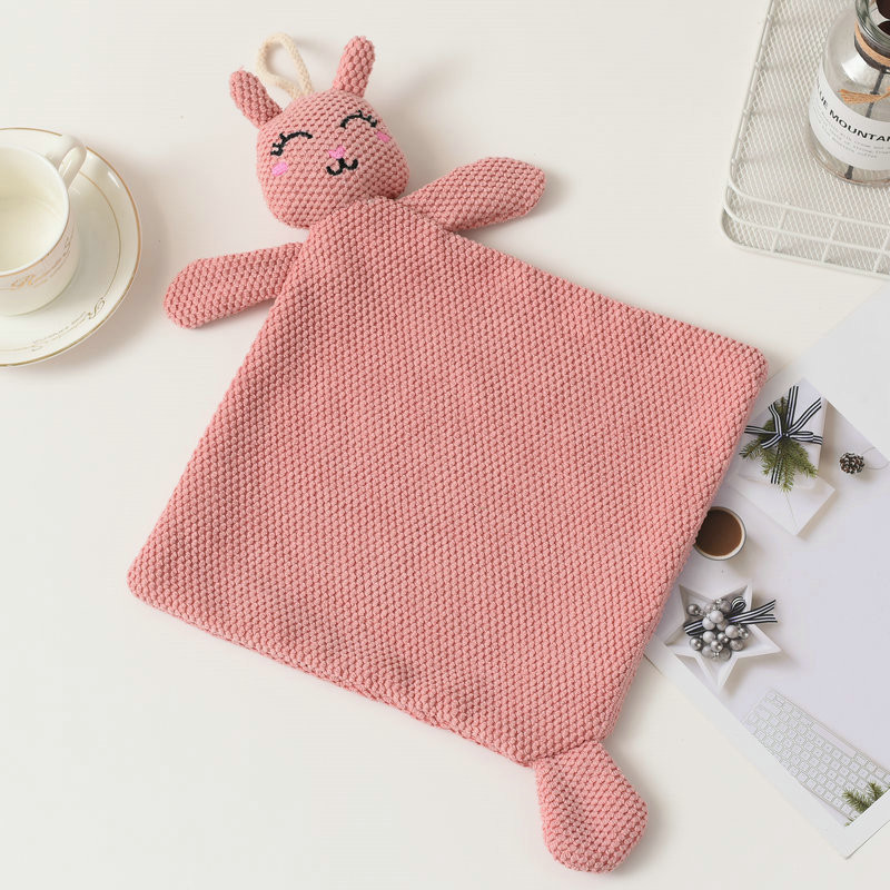 Animacinis filmas Panda Rabbit Mikropluošto pakabinamas rankšluostis virtuvės vonios kambarys Vandenį sugeriantis greitai džiūstantis rankšluostis vaikams Vaikų veidas