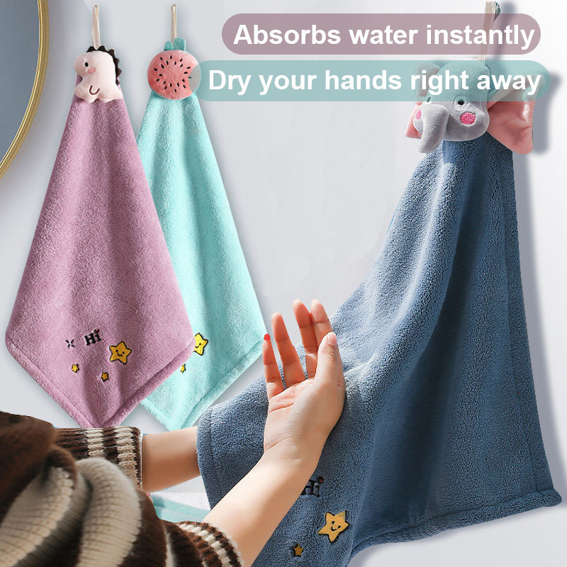 Cartoon Wipe Käterätik Kiiresti Kuivatav Käterätik Kodu Pehme Korallisamet käterätik Imav nõudepesurätik majapidamispuhastusrätik