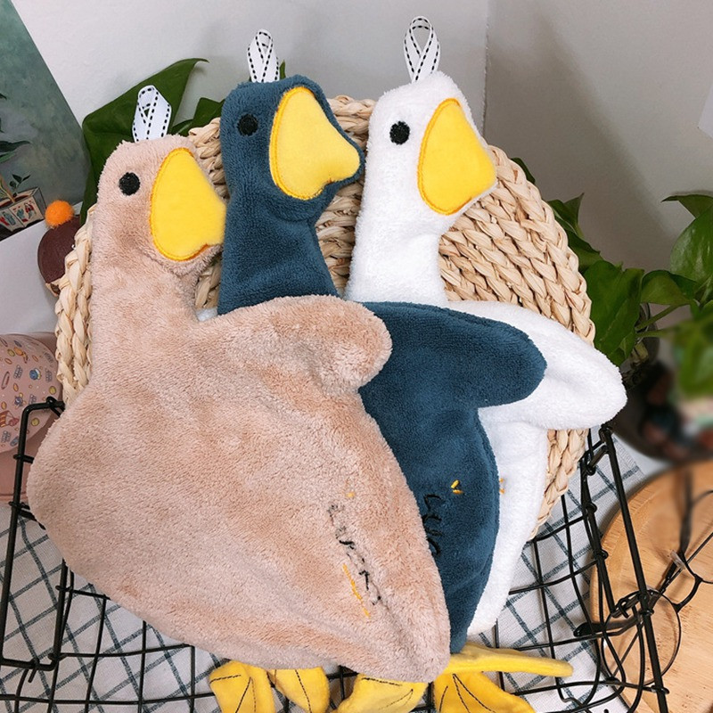 Prosop de mână de rață coreeană Pânză de agățat Bucătărie Prosop moale de mână Prosop de mână absorbant de uz casnic Lână de corali Montat pe perete