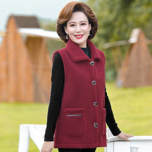 Vestă de damă cu guler și nasturi clasici