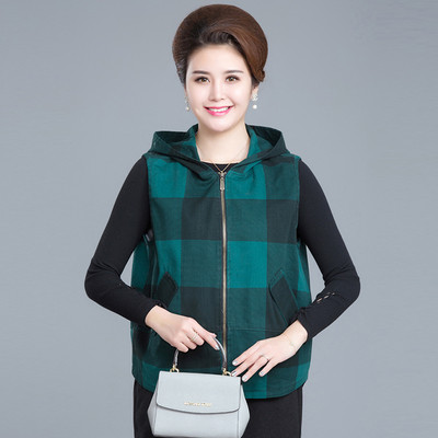 Ležerna ženska vesta s kapuljačom i džepom