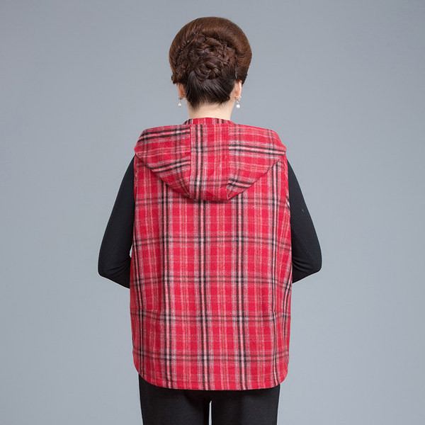 Ležerna ženska vesta s kapuljačom i džepom