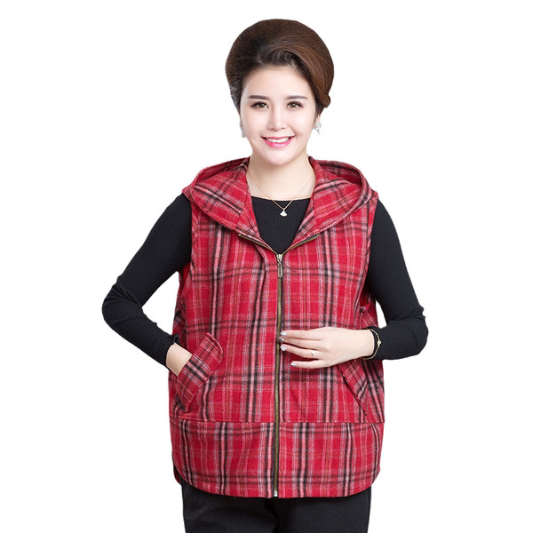 Ležerna ženska vesta s kapuljačom i džepom