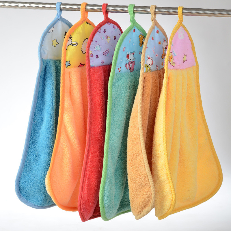 Koralinis aksominis rankšluostis Vonios reikmenys Minkštas sugeriantis audinys indų šluostės Pakabinamos audinys Namų ruošos darbai Valymas Virtuvės priedai