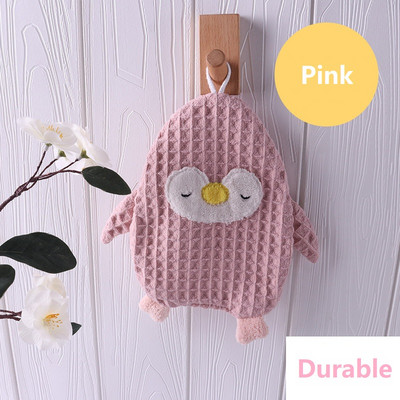 Waffle Slatki crtani pingvin Ručnik za ruke Bijeli mekani djetinjasti Ručnik s dva lica Viseći kuhinjski Krpeni ručnici za čišćenje u kućanstvu