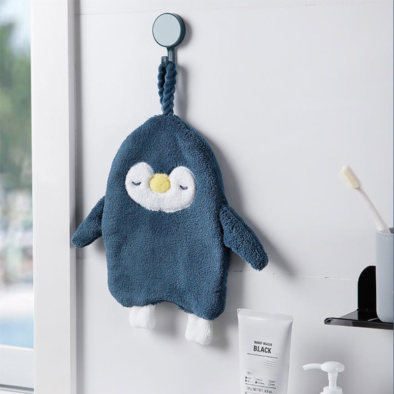 Mieli gyvūnų vaikų darželio rankšluosčiai, vaikų rankšluosčiai, minkšti pliušiniai vaikiški animacinių filmų servetėlės Kabantis vonios rankšluostis vaikams Vonios kambarys