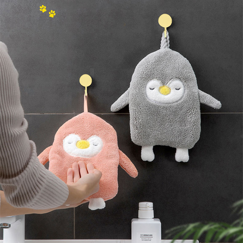 Mieli gyvūnų vaikų darželio rankšluosčiai, vaikų rankšluosčiai, minkšti pliušiniai vaikiški animacinių filmų servetėlės Kabantis vonios rankšluostis vaikams Vonios kambarys