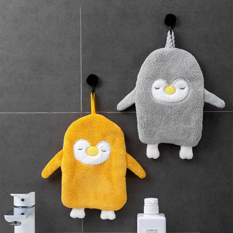 Mieli gyvūnų vaikų darželio rankšluosčiai, vaikų rankšluosčiai, minkšti pliušiniai vaikiški animacinių filmų servetėlės Kabantis vonios rankšluostis vaikams Vonios kambarys