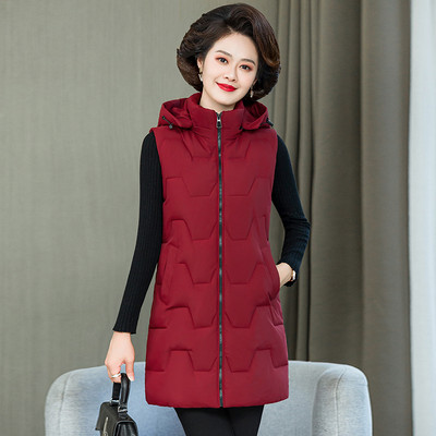 Alkalmi női kapucnis mellény