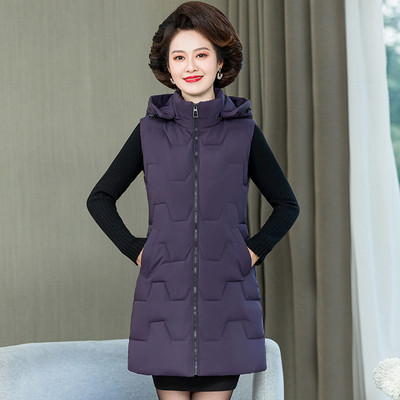 Alkalmi női kapucnis mellény