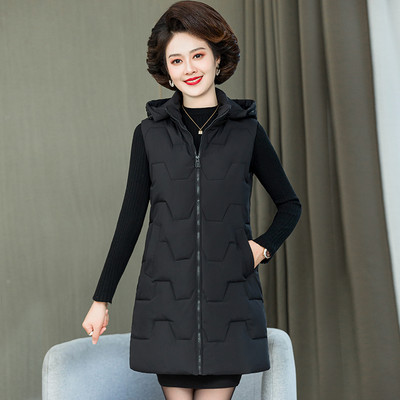 Alkalmi női kapucnis mellény