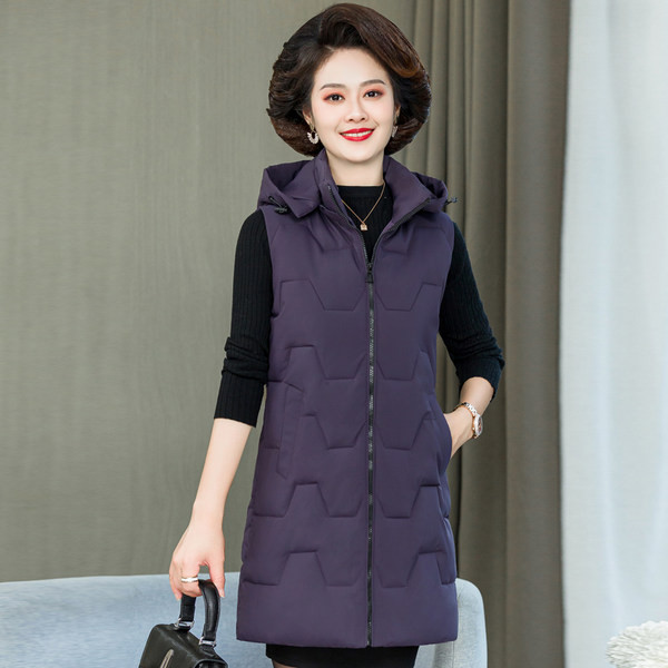 Alkalmi női kapucnis mellény