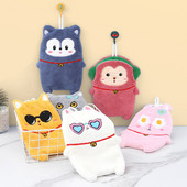 Χαριτωμένα κινούμενα σχέδια, πετσέτες χεριών για ζώα με διπλό στρώμα πάχυνσης για παιδιά για το σπίτι Πανί πιάτων που στεγνώνει γρήγορα Πανάκι μπάνιου κουζίνας