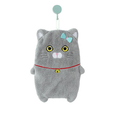 Χαριτωμένα κινούμενα σχέδια, πετσέτες χεριών για ζώα με διπλό στρώμα πάχυνσης για παιδιά για το σπίτι Πανί πιάτων που στεγνώνει γρήγορα Πανάκι μπάνιου κουζίνας