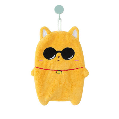 Χαριτωμένα κινούμενα σχέδια, πετσέτες χεριών για ζώα με διπλό στρώμα πάχυνσης για παιδιά για το σπίτι Πανί πιάτων που στεγνώνει γρήγορα Πανάκι μπάνιου κουζίνας