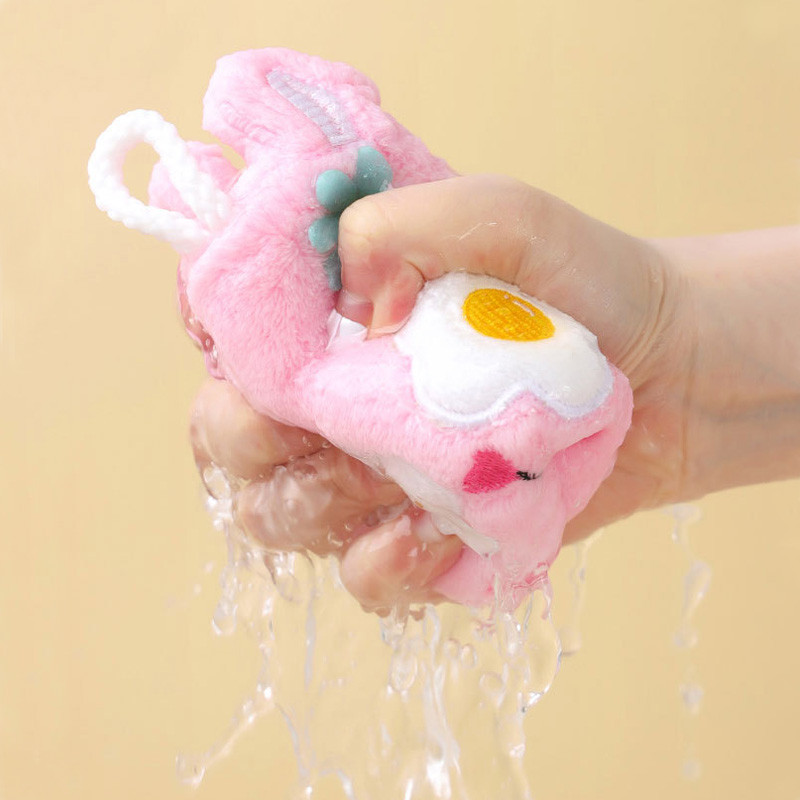 Prosop de mână drăguț cu animale din desene animate Prosoape pentru copii cu două straturi îngroșate pentru acasă cârpă de vase cu uscare rapidă, cârpă de bucătărie pentru baie