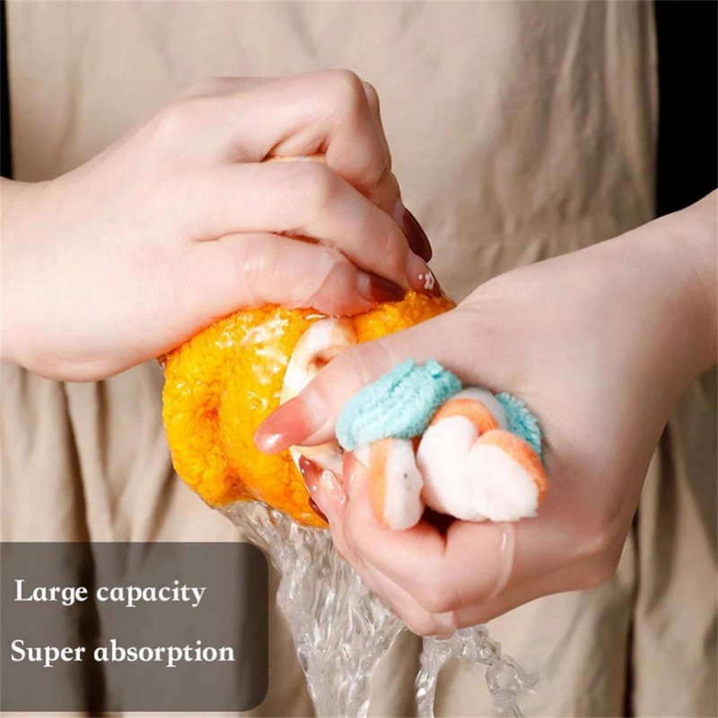 Falra szerelhető rajzfilm állatok kéztörlő puha korall gyapjú kiváló minőségű nedvszívó gyermek zsebkendő konyhai fürdőlepedők