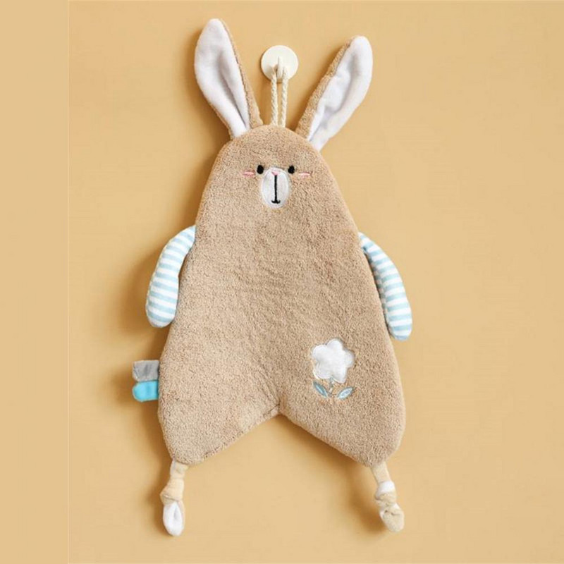 Falra szerelhető rajzfilm állatok kéztörlő puha korall gyapjú kiváló minőségű nedvszívó gyermek zsebkendő konyhai fürdőlepedők