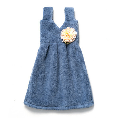 Mielos suknelės formos rankšluostis vaikams, sutirštintas koralinis aksominis minkštas prisilietimas namų virtuvės reikmenys, valymas indų šluoste Vonios rankšluosčiai