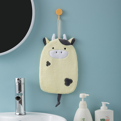 YADA minkštas mielas animacinis karvės rankšluostis buitinių dulkių valymo audinys koralinis aksominis storas sugeriantis, skirtas suaugusiems moterims TW200021