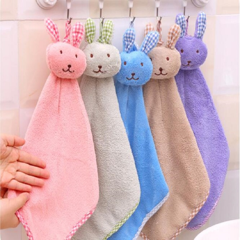 Acasă Baie Bucătărie Interior Drăguț cu inel de agățat Uscare rapidă moale absorbant rapid la atingere Curățare mâini prosop moale