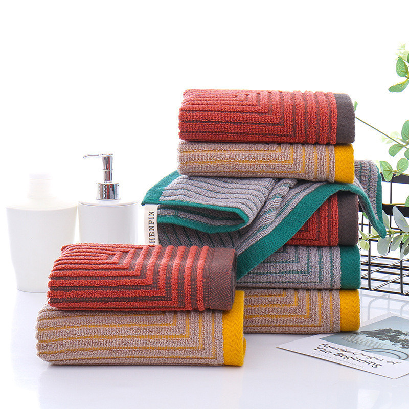 1 bucată 34x76 cm model buclă 100% bumbac îngroșat baie prosop de mână pentru adulți absorbant moale