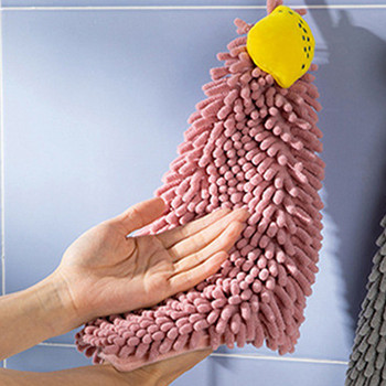 1 БР. Сладки меки висящи кърпи за ръце Забавни плодови микрофибърни абсорбиращи кърпи Уплътняваща кухненска кърпа за баня за възрастни деца