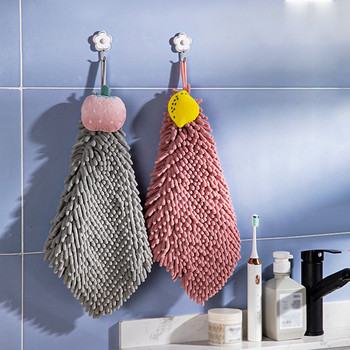 1 ΤΕΜ. Χαριτωμένα μαλακά κρεμαστά πετσέτες χεριών Αστεία φρούτα απορροφητικά πετσέτα μικροϊνών Παχύ πετσέτα μπάνιου κουζίνας για ενήλικα παιδιά
