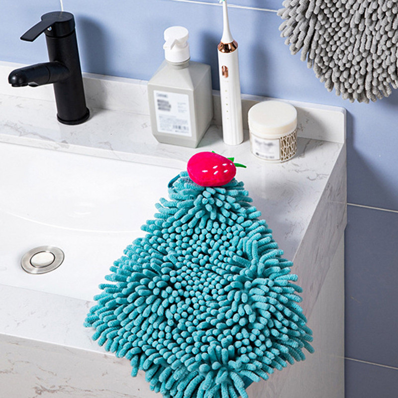 1vnt Mieli minkšti pakabinami rankšluosčiai Juokingi vaisiniai mikropluošto sugeriantys skalbimo šluostės, storos virtuvės vonios rankšluosčiai suaugusiems vaikams