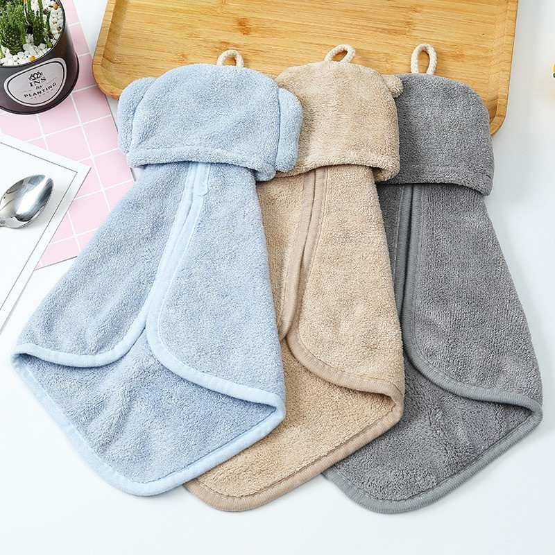 Kawaii Ručnik za ruke s crtežima životinja Kuhinjski kupaonski Ručnik za ruke Brzo sušeći mekani upijajući ručnici od poliestera Kuhinjski alat Ručnici za ruke