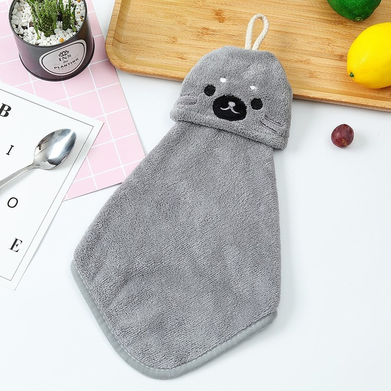 Kawaii Ručnik za ruke s crtežima životinja Kuhinjski kupaonski Ručnik za ruke Brzo sušeći mekani upijajući ručnici od poliestera Kuhinjski alat Ručnici za ruke