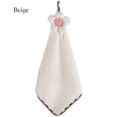 3 sekunde Brzo sušeći kuhinjski ručnik od koraljnog flisa Zgušnjava upijajuća mekana krpa za čišćenje suđa Rešetkasta tekstura tipa Sunčano cvijeće