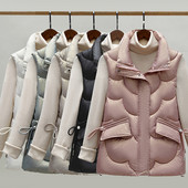 Vestă fashion cu buzunar și șireturi model nou pentru femei