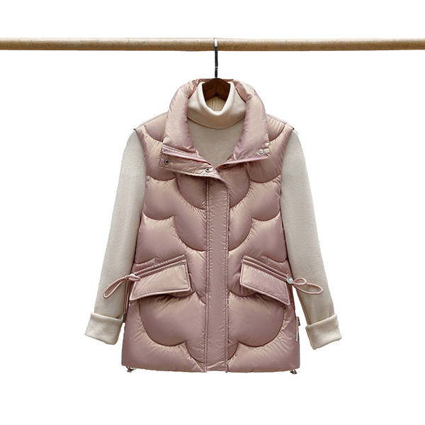 Vestă fashion cu buzunar și șireturi model nou pentru femei