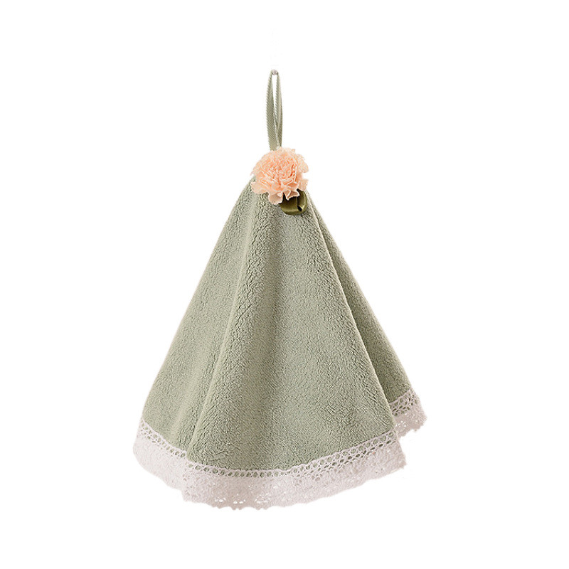 Mielos nėriniuotos suknelės formos veido rankšluosčiai kūdikiui Minkštas, gerai sugeriantis virtuvės vonios kambario apvalus rankšluostis, patogus poliesteris