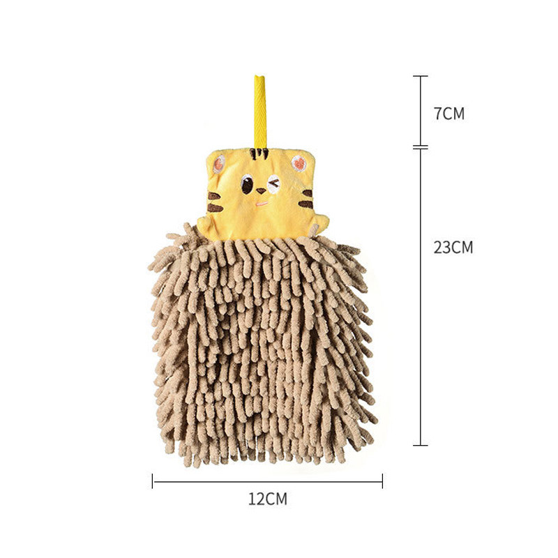 Rajzfilm Animal Zsenille Kéztörlő Aranyos Tigris Nyúl Panda Bőrbarát Nedvszívó plüss Kendő otthonra Falra szerelhető