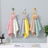 Coral Velvet crtani zec Upijajući ručnik Kuhinja Kupaonski ručnik Djeca peru ruke Mogu objesiti Ručnici Fortnite