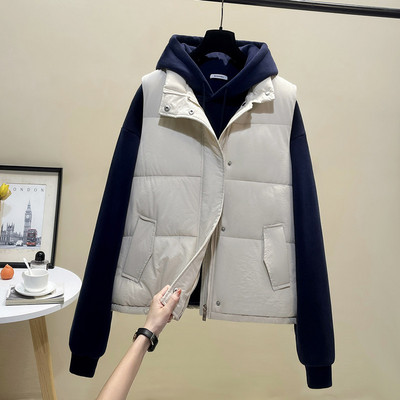 Moteriška laisvalaikio liemenė su kišenėmis - dviejų spalvų