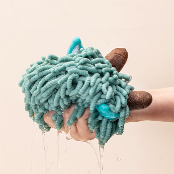 Анимационни животни Кърпа за ръце Шенил Мека микрофибърна висяща кърпа Кръгла абсорбираща кърпа за домашни аксесоари за баня
