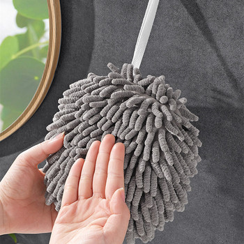 Анимационни животни Кърпа за ръце Шенил Мека микрофибърна висяща кърпа Кръгла абсорбираща кърпа за домашни аксесоари за баня