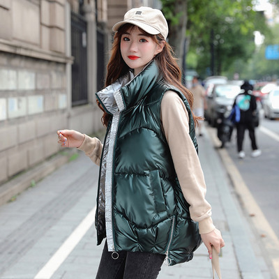 Női mindennapi sportmellény cipzárral és zsebbel