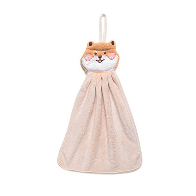 Ručnik za ruke s crtanim životinjama Meki koraljni baršun Upijajuće maramice Krpa Udobni ručnici ugodni za kožu Kupaonski kuhinjski pribor