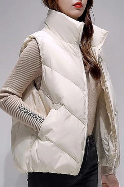 Moteriška liemenė aukšta apykakle – dviejų spalvų