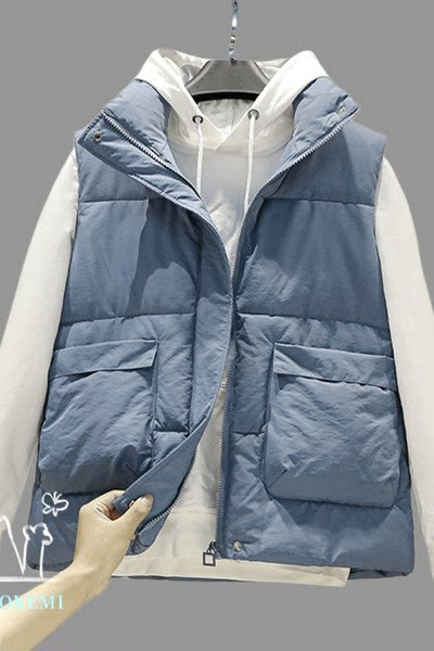 Női alkalmi mellény nagy zsebbel