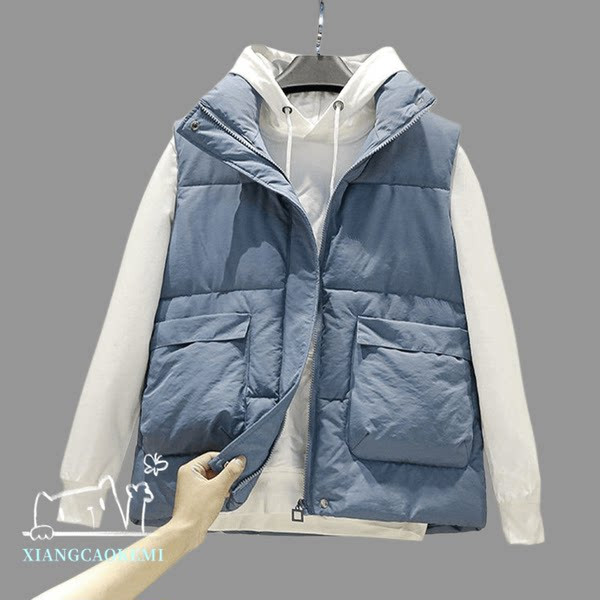 Női alkalmi mellény nagy zsebbel